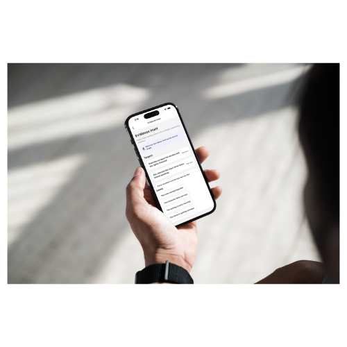 LearnoLo course or lesson view shown on an iPhone in hand